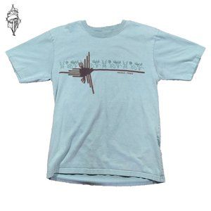 Teal Peruvian Nazca shirt